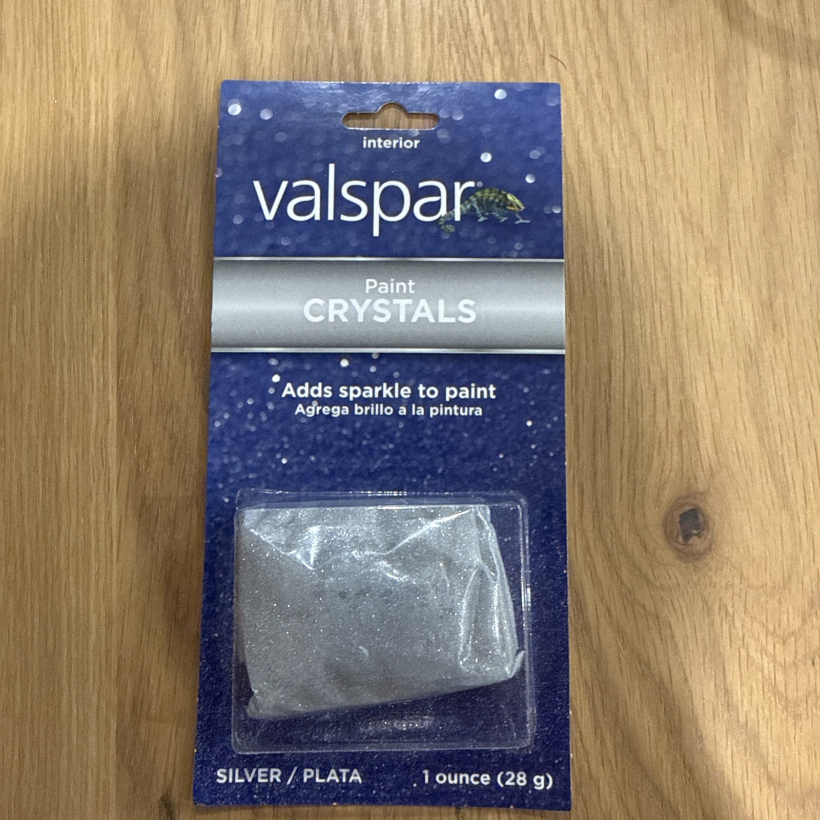 NEW VALSPAR PAINT CRYSTALS SILVER GLITTER ADDITIVE INTERIOR DESIGN HOME DECOR