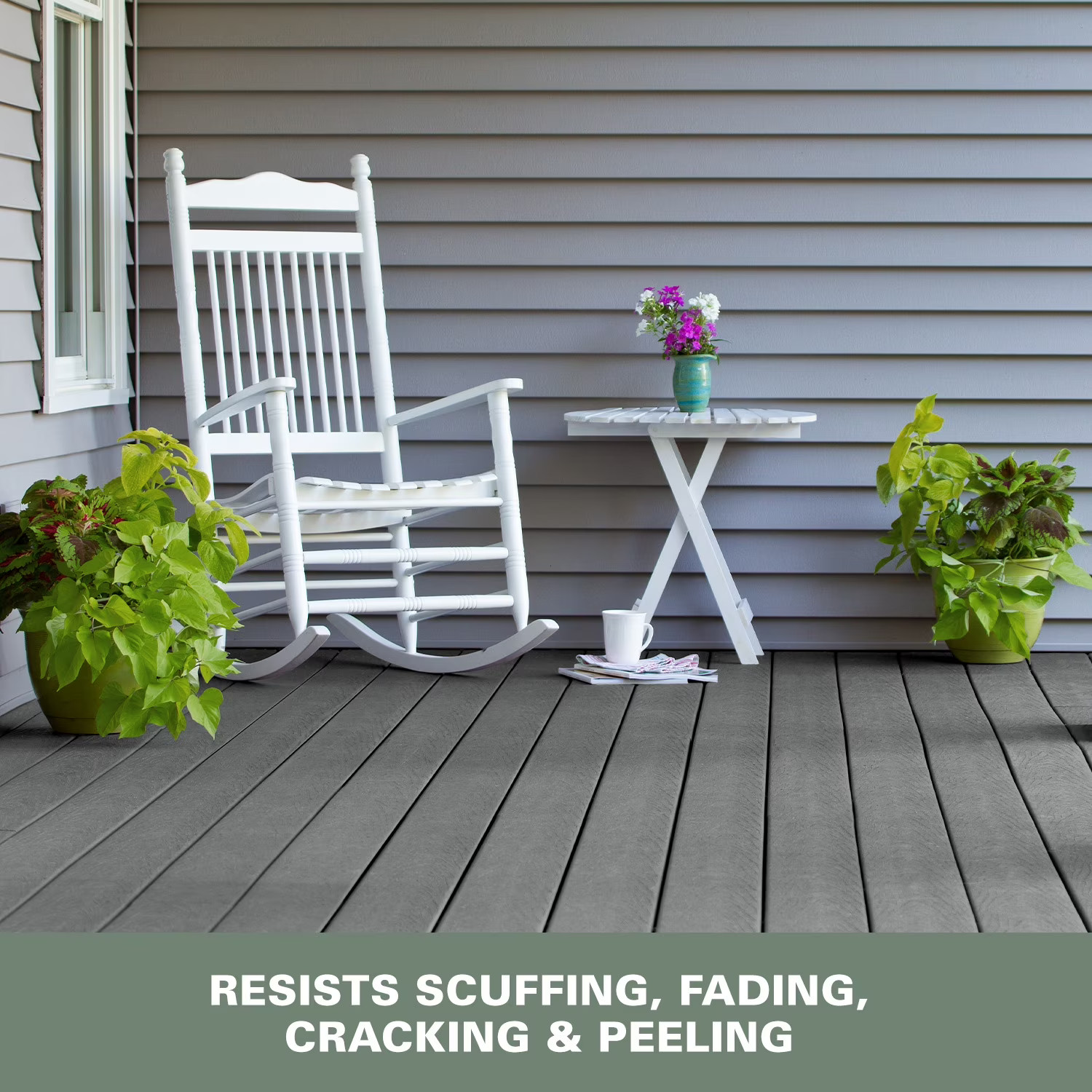 KILZ Porch Patio Floor Paint Slate Gray 1 Gal Latex Interior Exterior