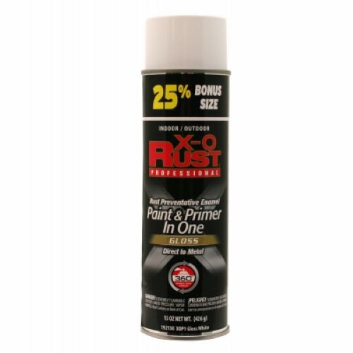 X-O Rust XOP1-15OZ 15 oz Can of Professional Anti-Rust Metal White Spray Primer