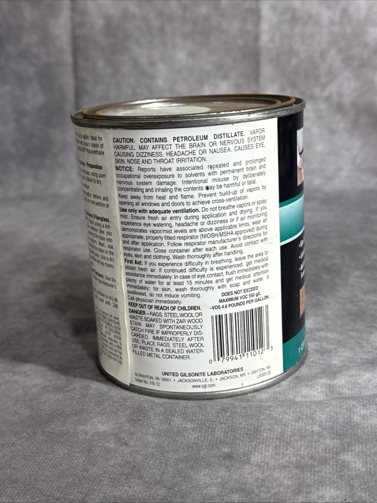 ZAR 110 SALEM MAPLE quart Oil Based Interior Wood 32 oz Floors Masonite NEW