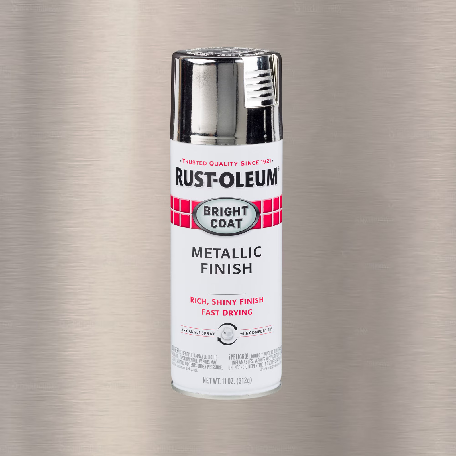 4 Pack Rust-Oleum Bright Coat Metallic Spray Paint Chrome 11 oz 7718830 – New