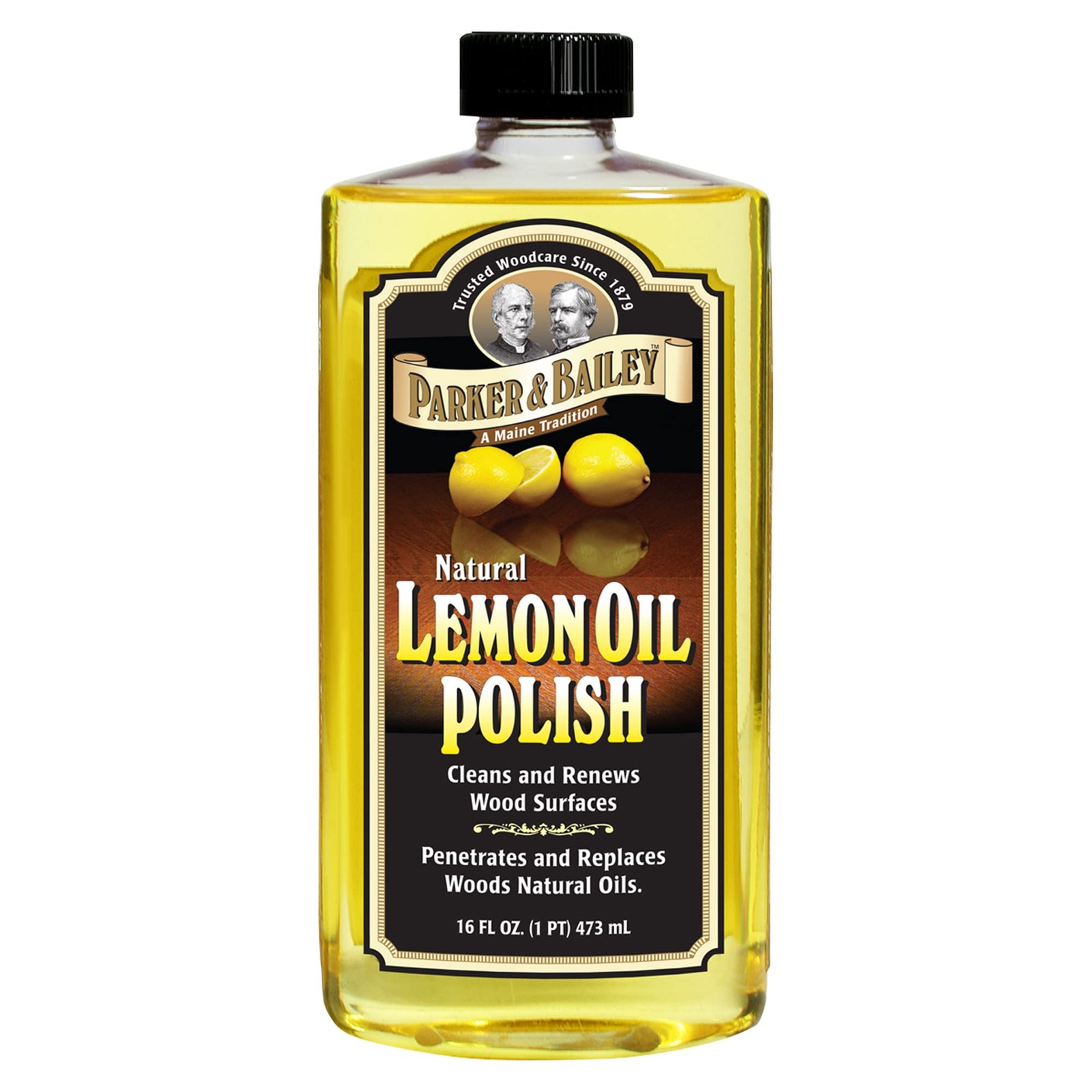 Parker & Bailey Lemon Oil Polish, Natural 16 Fl Oz (Pack of 1), Yellow