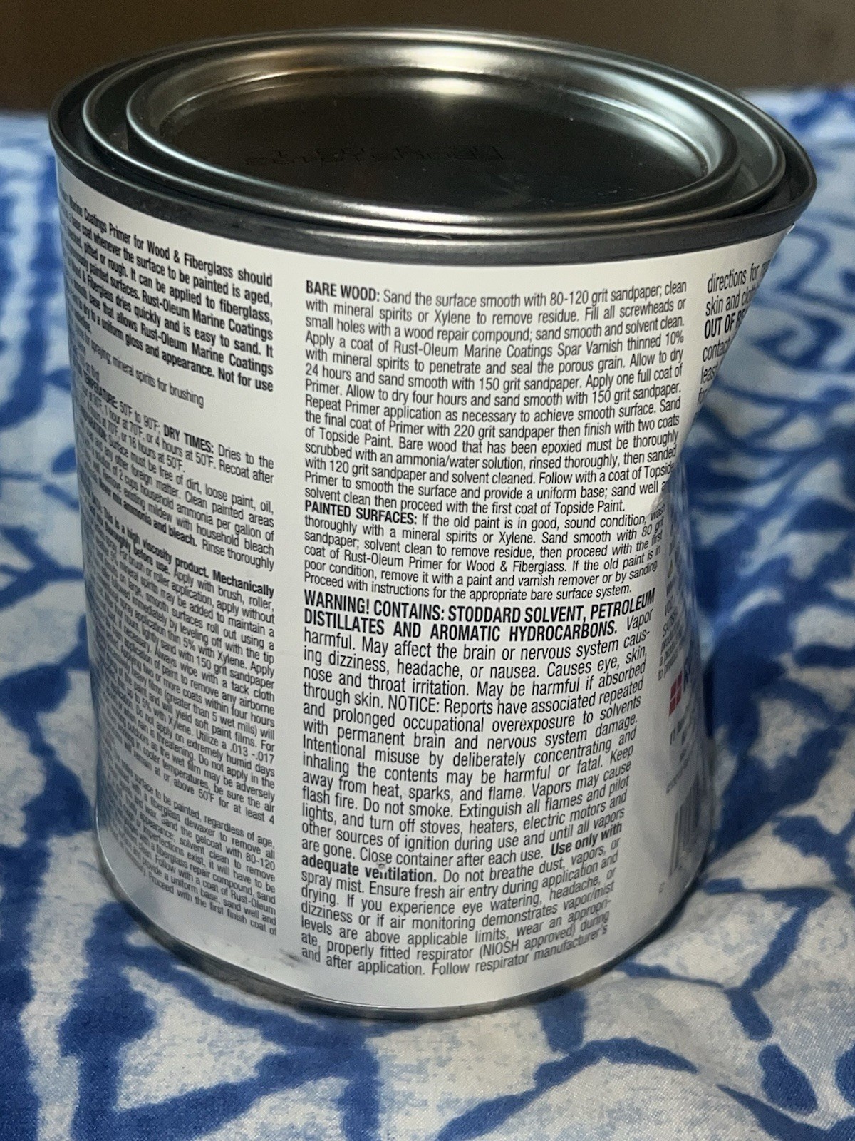 Rust-Oleum 207014 Marine Coatings Wood and Fiberglass Primer