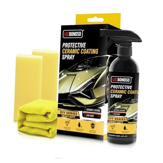Ceramic Coating Spray for Cars – Shiny Car Paint Stuff, Hydrophobic Car Wax