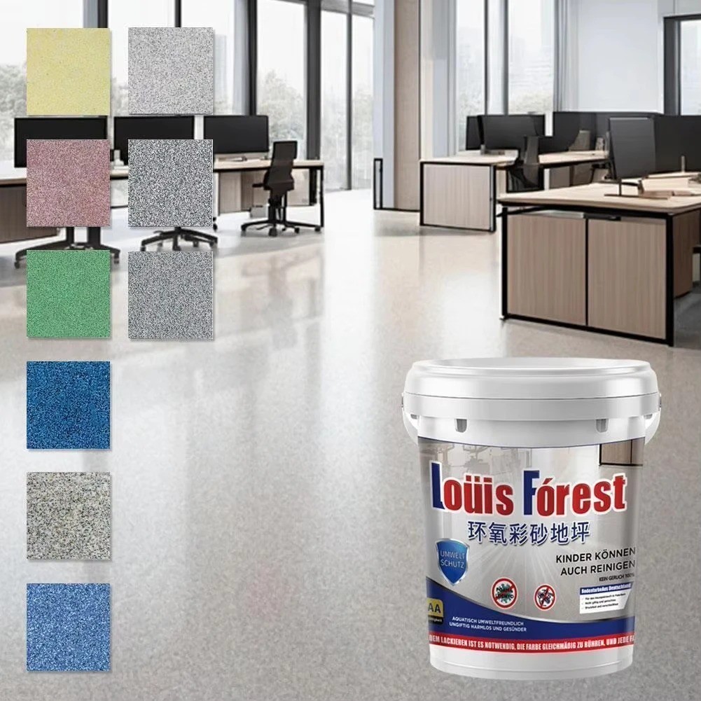 High-Gloss Marble Effect Epoxy Floor Coating, Epoxy Floor Paint (55ML)