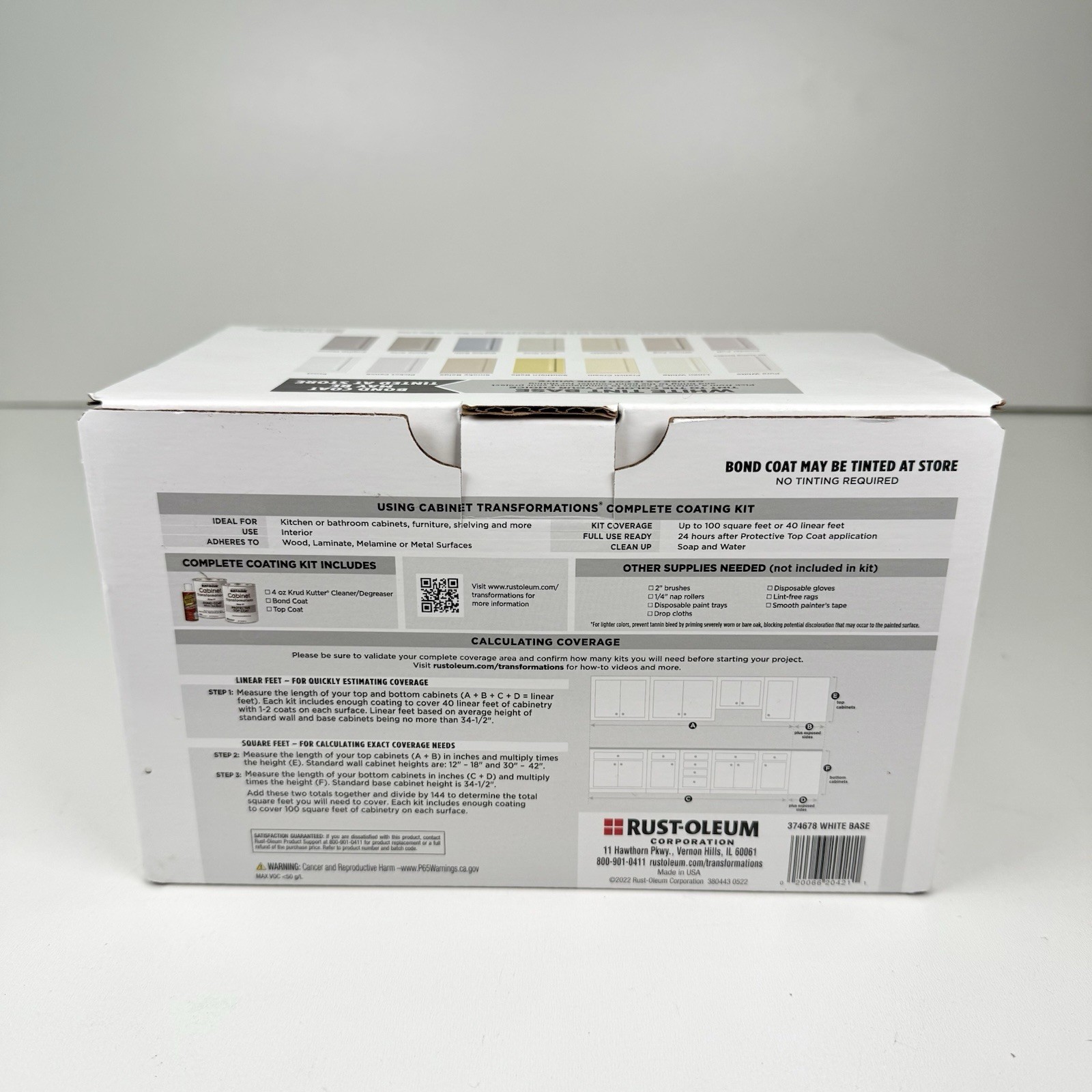 Rust-Oleum Cabinet Transformations White Tint Base -Refinishing – 2 Available!