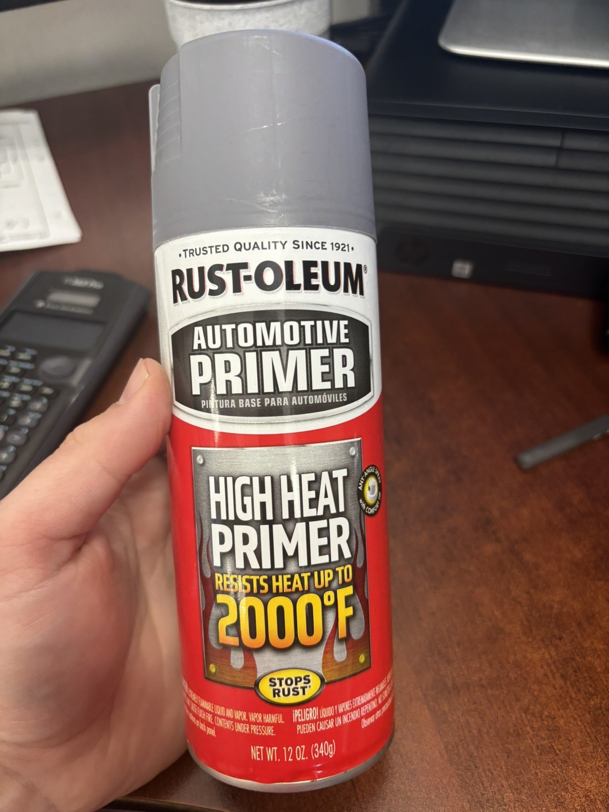 High Heat Gray Automotive Primer Spray Paint, 12oz, 4 Pack 249340