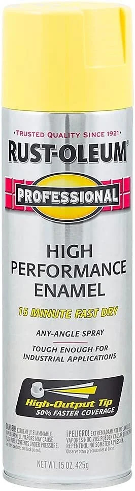 Rust-Oleum 7543838 Professional High Performance Enamel Spray Paint, 15 oz, Glos