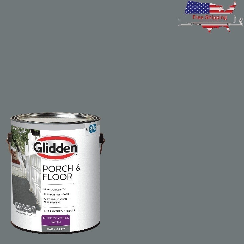 Durable Satin Interior Exterior Paint W/ Primer Wood Concrete Metal Floors New