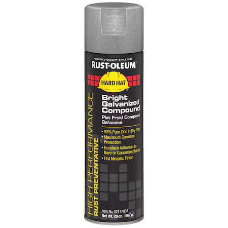 Rust-Oleum V2117838 Rust Preventative Spray Paint, Bright Galvanized, Metallic,