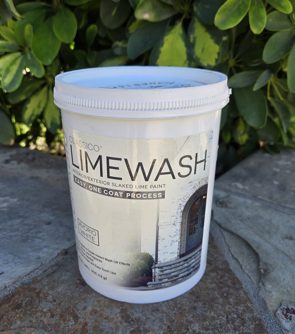Romabio Classico Limewash concentrated white lime paint makes 1.5qt – 2qt