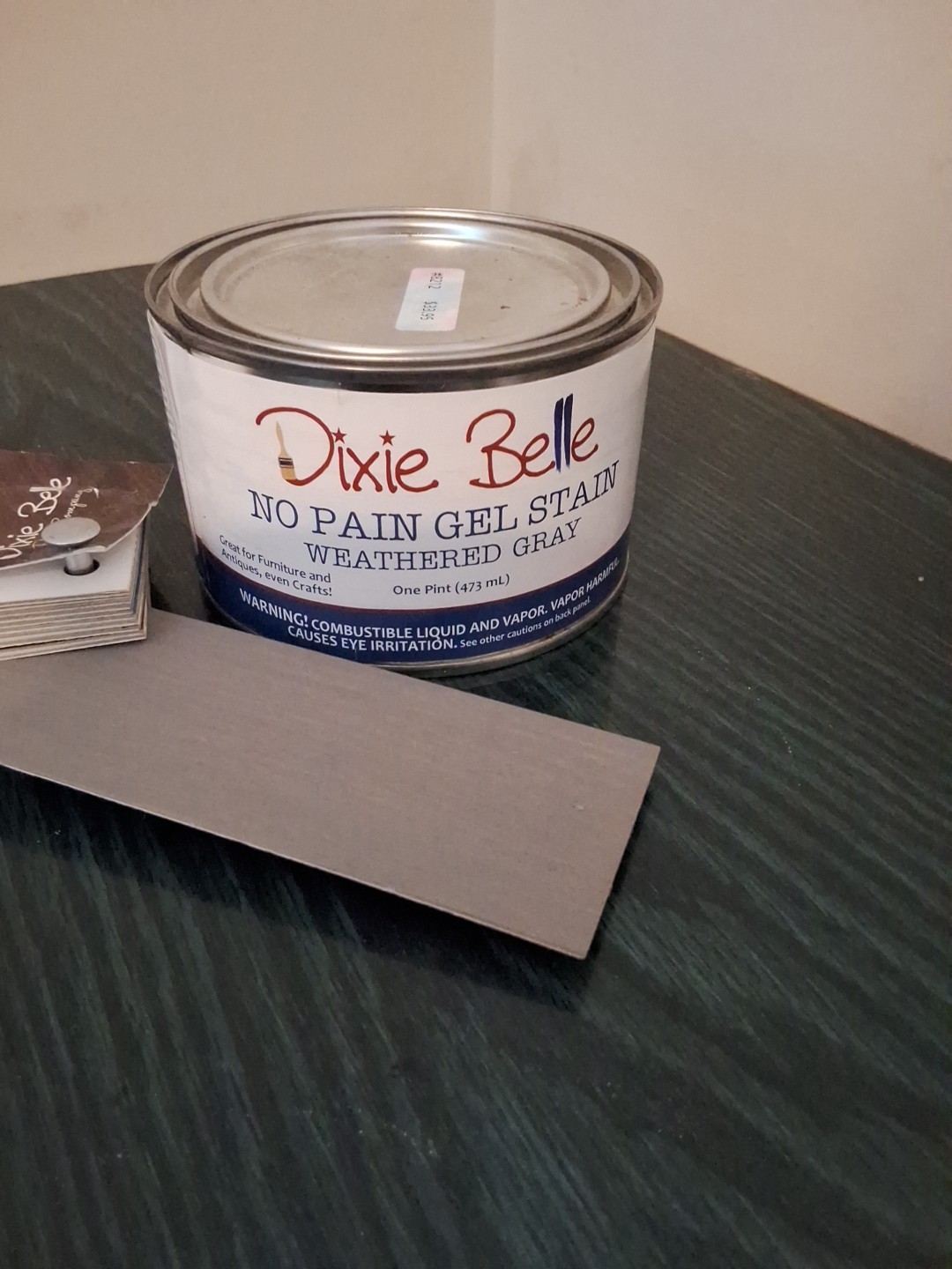 DIXIE BELLE NO PAIN GEL STAIN Weathered Gray OIL BASED 16OZ
