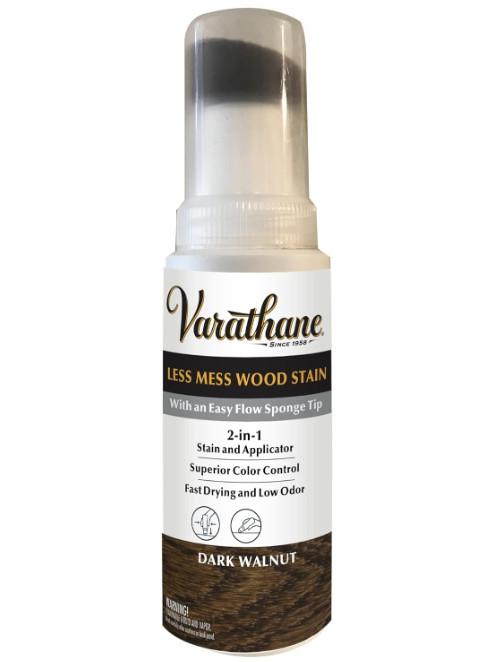 Varathane 2-in-1 Less Mess Wood Stain and Applicator, 4 oz