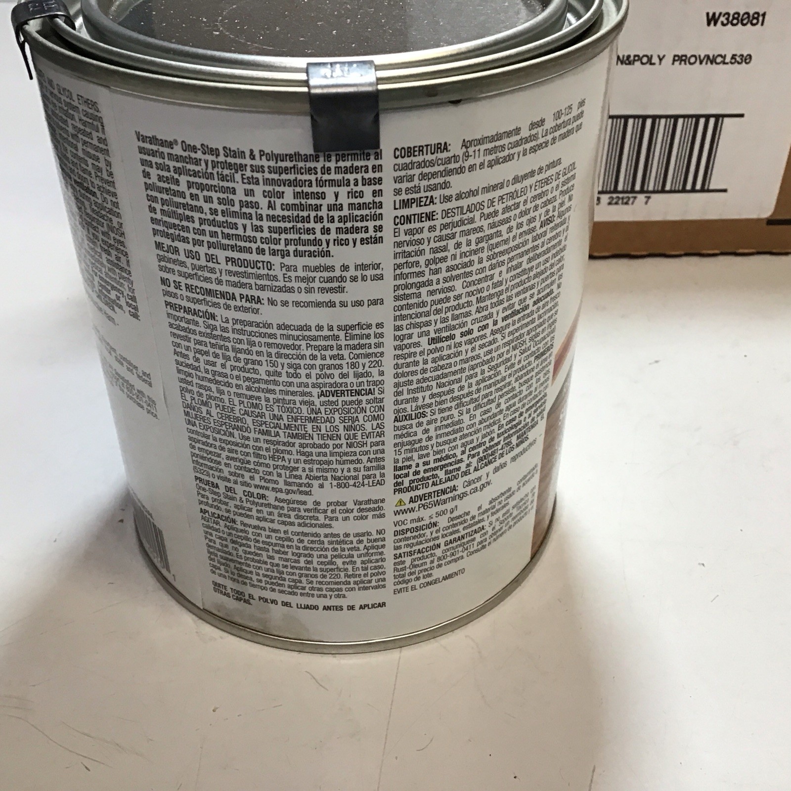 2 Cans Varathane One Step Stain + Poly Provincial Semi Gloss 32oz Ea.