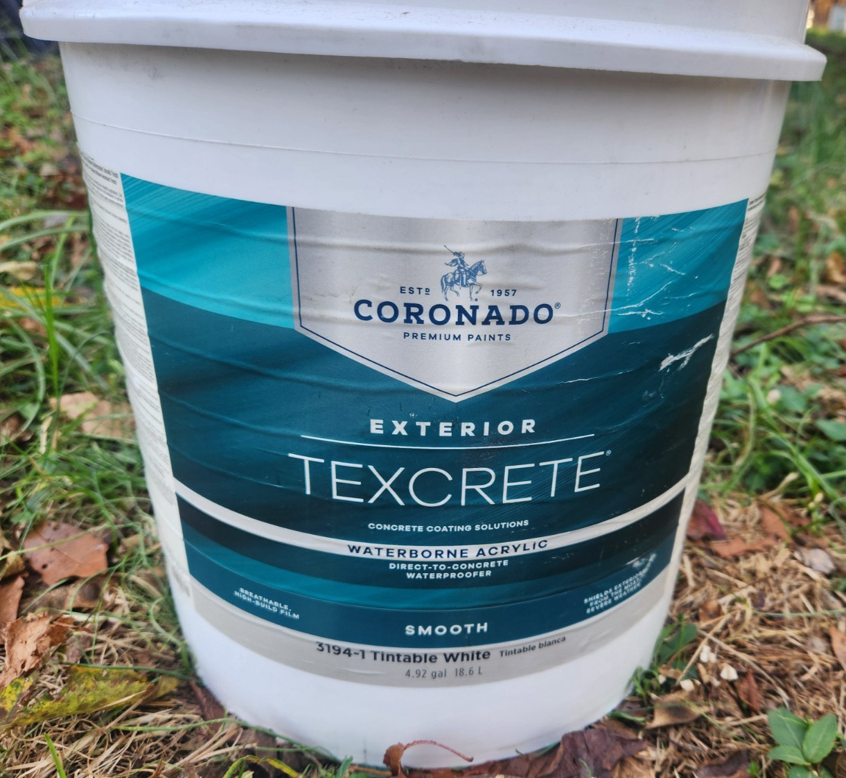 Texcrete® WB Acrylic Masonry Waterproofer Smooth Finish # SW7035 Aesthetic White