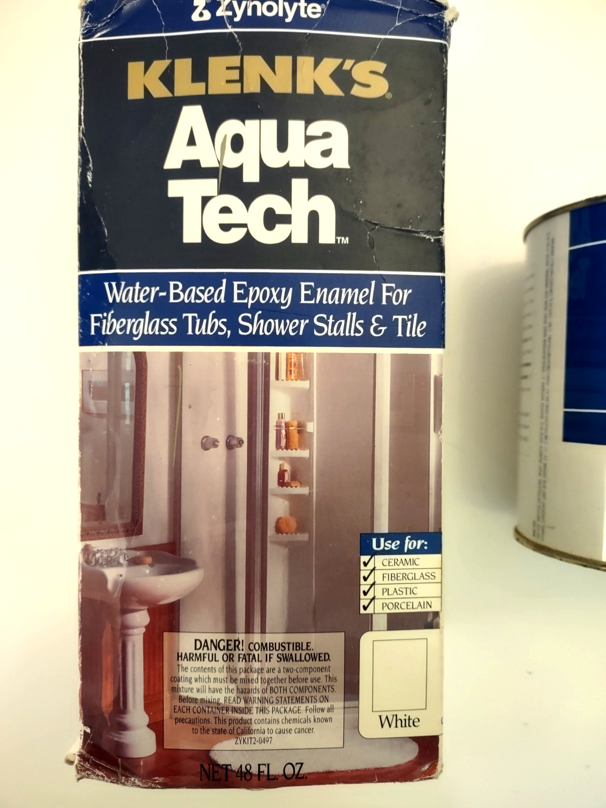 Zynolyte Klenks Aqua Tech Water Based Epoxy Enamel Tub & Tile Finish 48 Fl Oz