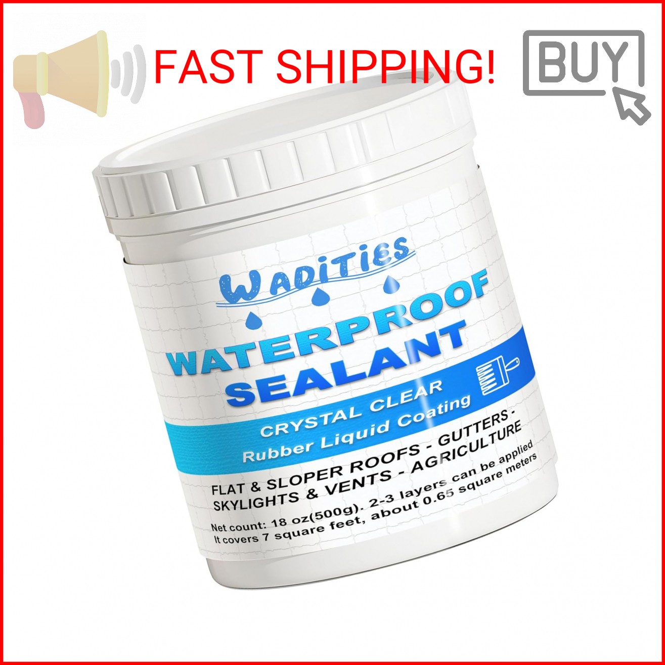 Invisible Waterproof Agent 500g(18oz), Wall Bathroom Roof Waterproof Coating, Tr