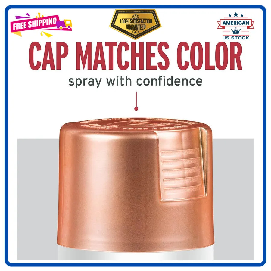 Rust-Oleum Stops Rust Bright Coat Metallic Spray Paint Copper 11 oz Indoor Ou…