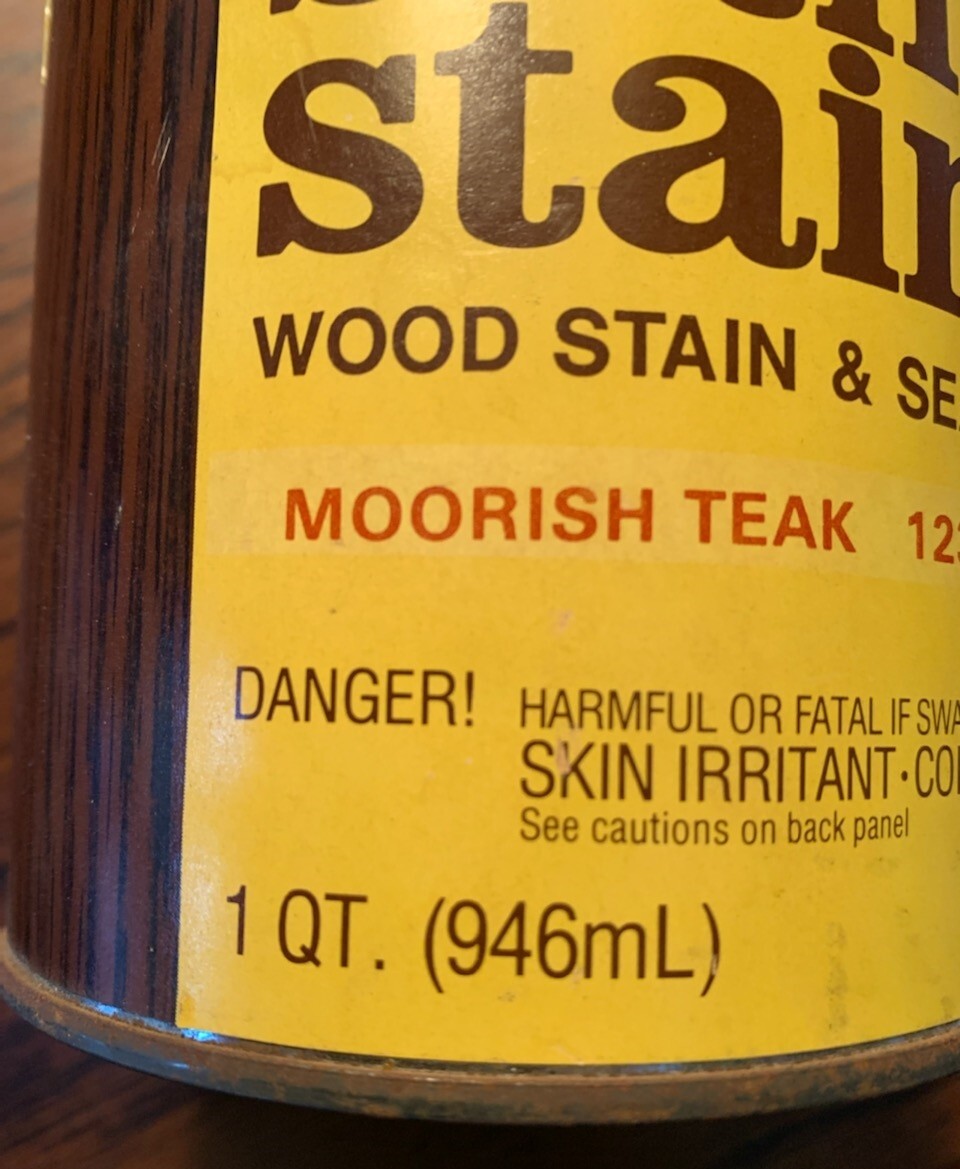 Zar Interior Stain, 123 MOORISH TEAK, Quart