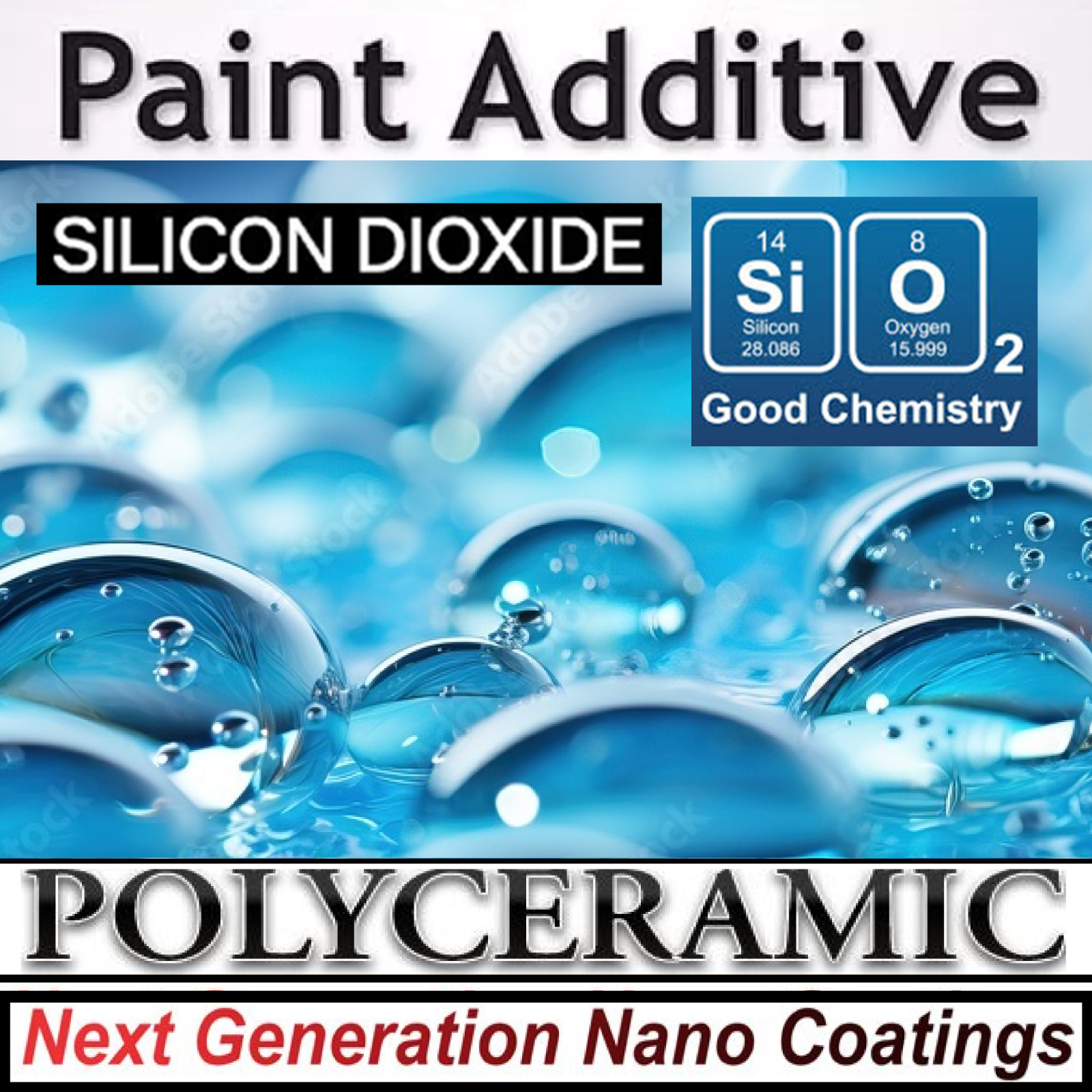 LATEX PAINT ADDITIVE LONG TERM POLYCERAMIC PROTECTION RESIDENTIAL OR COMMERCIAL
