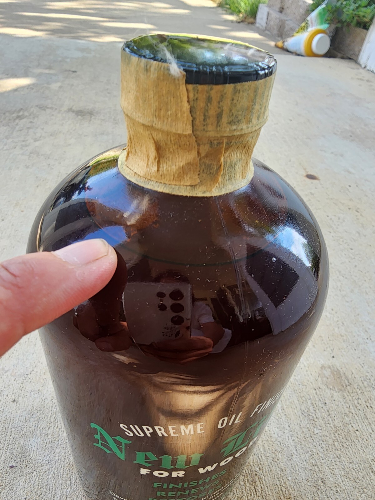 New LIFE Antique Clock Wood Supreme Oil Finish Condtioner, 32 Oz Glass Bottle