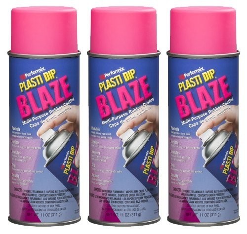 “Plasti Dip MultiPurpose Rubber Coating Spray Blaze Pink 11oz 3 Pack”