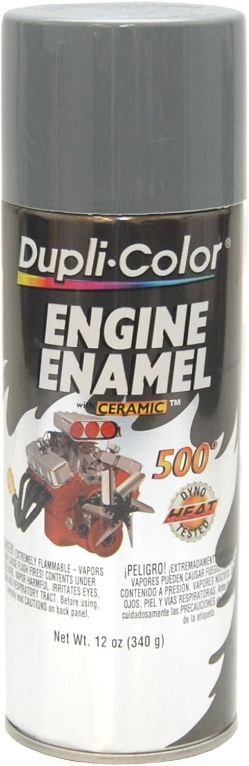 Dupli-Color DE1611 Engine Enamel Spray Paint with Ceramic – Ford Gray – 12 oz Ae