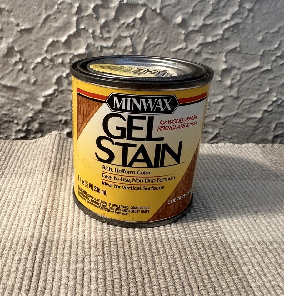 Minwax Gel Stain Cherrywood 8 fl oz 1/2 Pint Pt Interior Discontinued Weathered