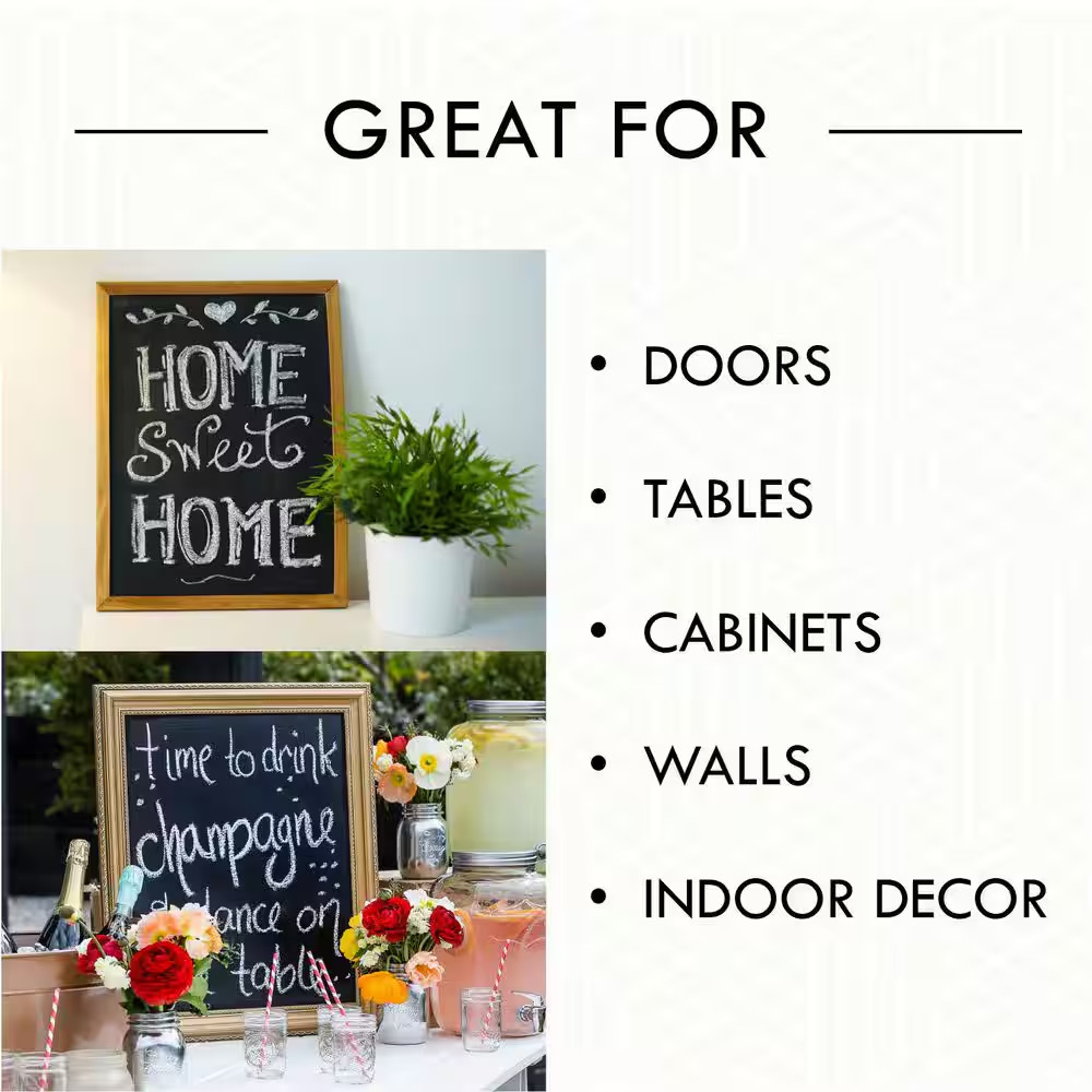 11 oz. Chalkboard Spray Paint – Flat Black Finish