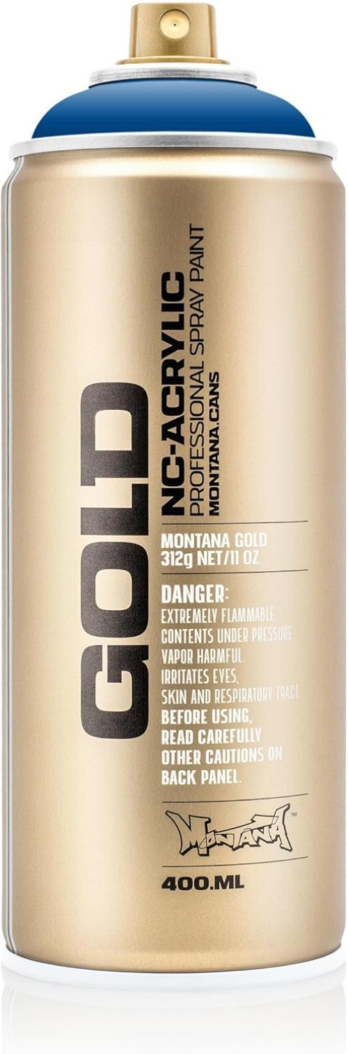 Versatile 400ml Shock Blue Spray Paint by GOLD – Ideal for Indoor & Outdoor Use