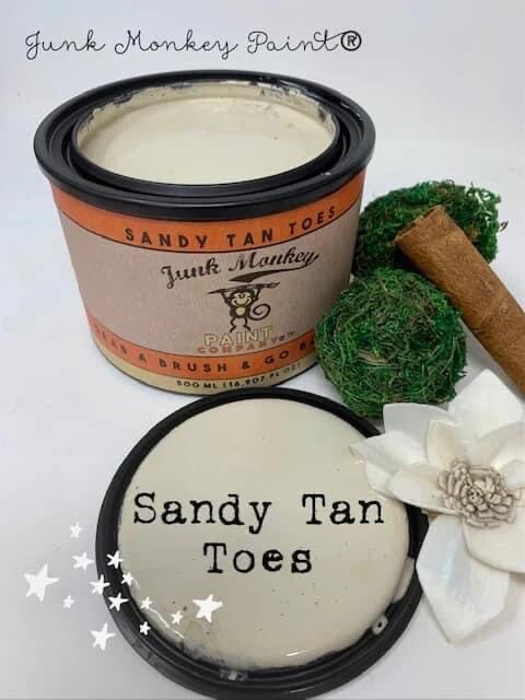 Junk Monkey Paint Company Clay and Mineral Paint- Sandy Tan Toes