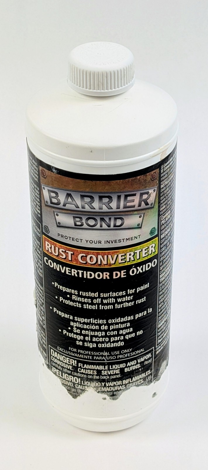Barrier Bond Rust Converter & Primer Professional Grade Rust Treatment 1 Quart