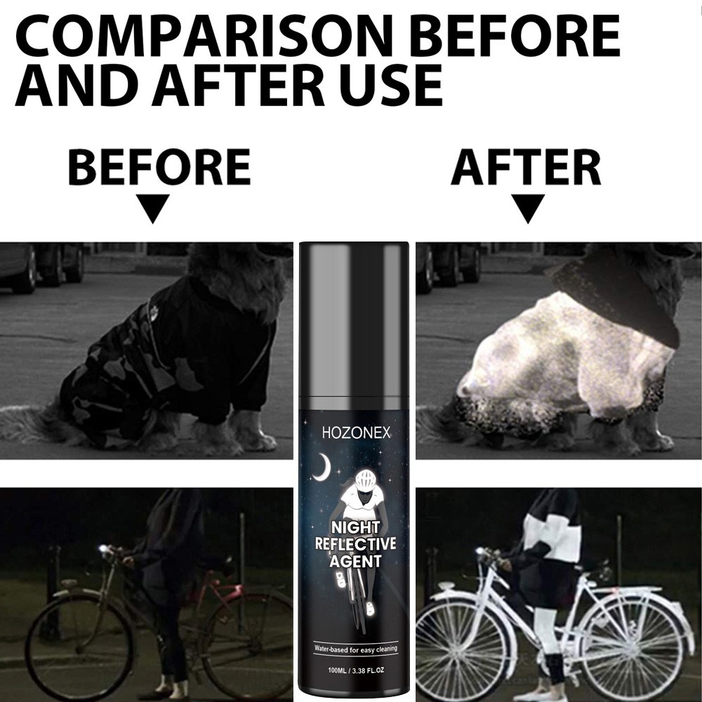 100ml Reflective Night Spray-Paint For Night Riding Glow-in-The-Dark Spray Paint