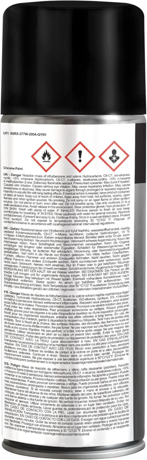 Chrome Spray Paint – Smooth Chrome Finish – Multi Surface Paint for Metal, Pl…
