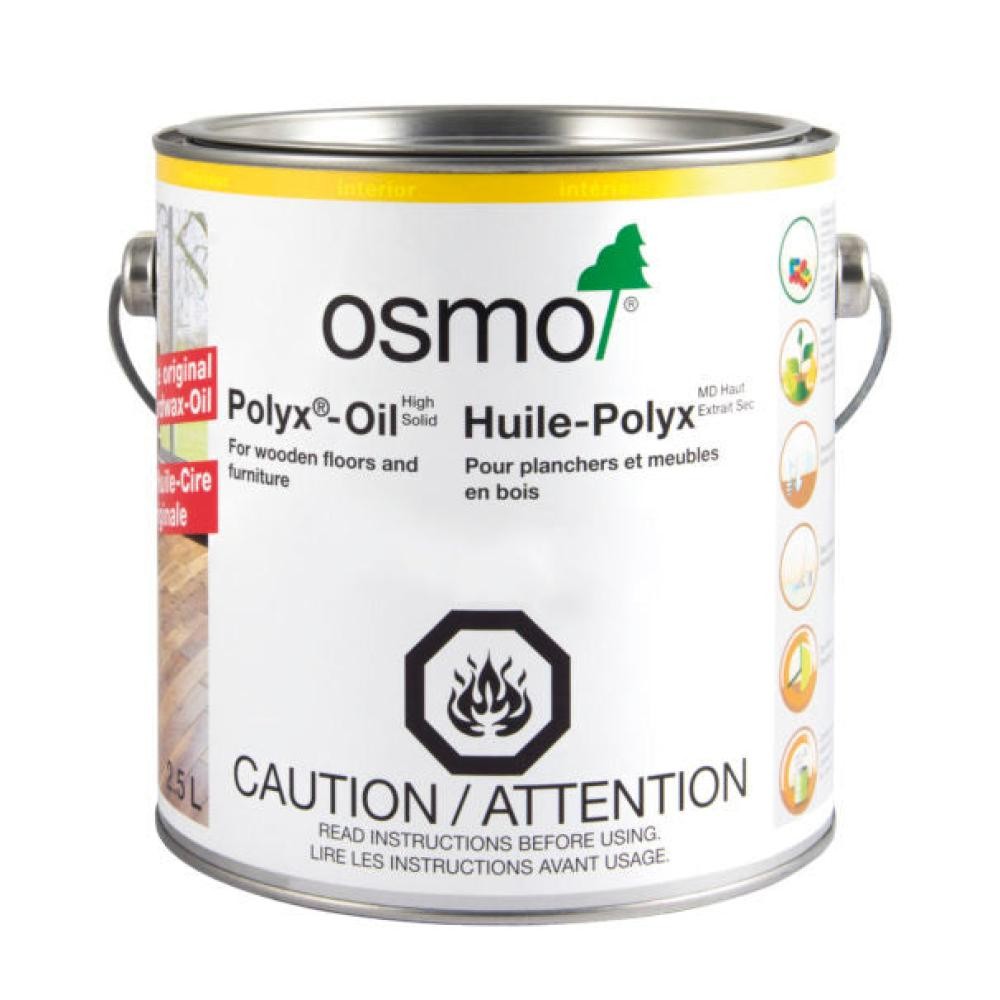 Osmo Polyx-Oil High Solid .75L Sheen Level Clear Satin 3043 10301109