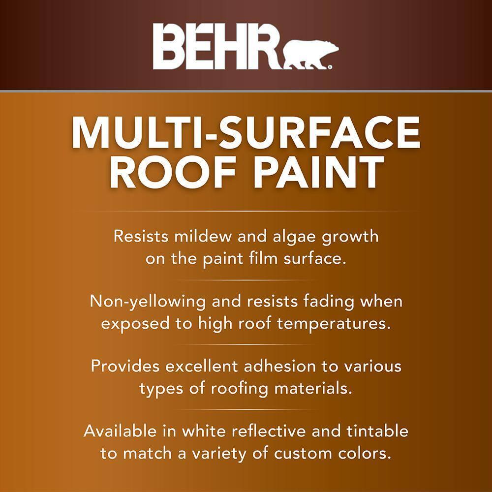 5 gal. #PFC-04 Tile Red Flat Multi-Surface Exterior Roof Paint