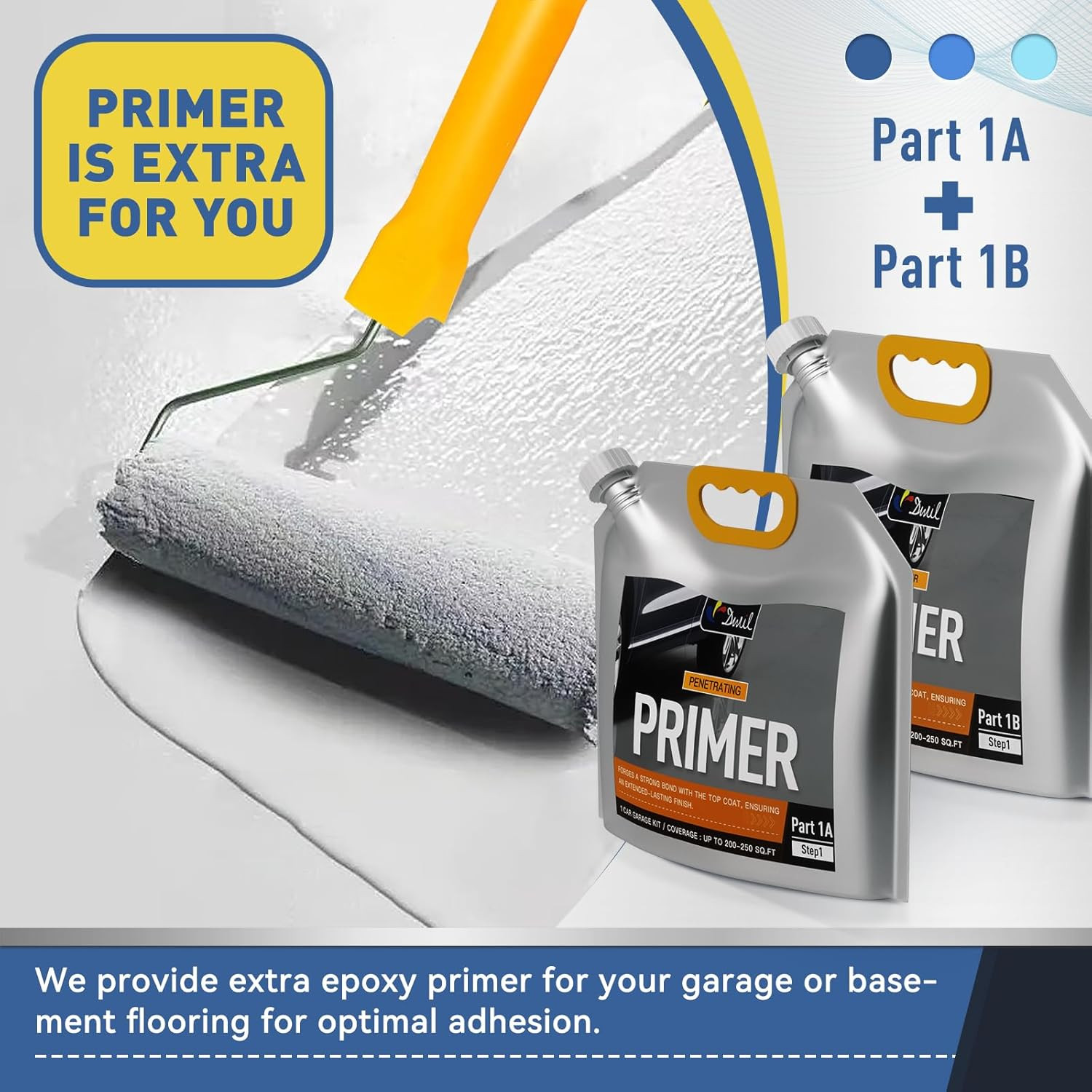 Garage Floor Epoxy Kit, Water-Based Garage Floor Paint, High Gloss Epoxy Garage