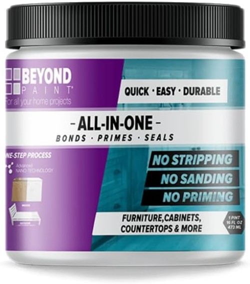 Acrylic Refinishing Paint, Soft Gray Matte – Fast-Drying, No Prep Work, 1 Pint