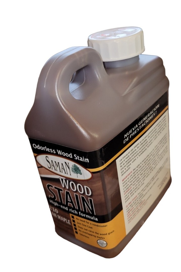 Interior Water Based Wood Stain, Canadian Maple, 32 Oz SAMAN ‎5950678