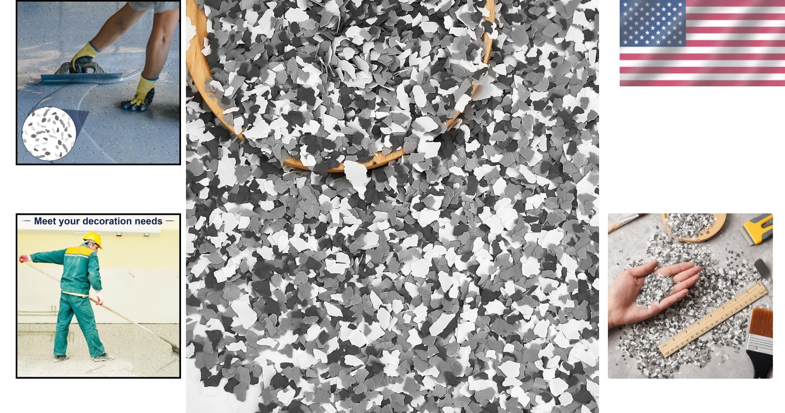 Blend Decorative Floor & Wall Epoxy Flakes – Elegant 700g Pack for DIY Projects