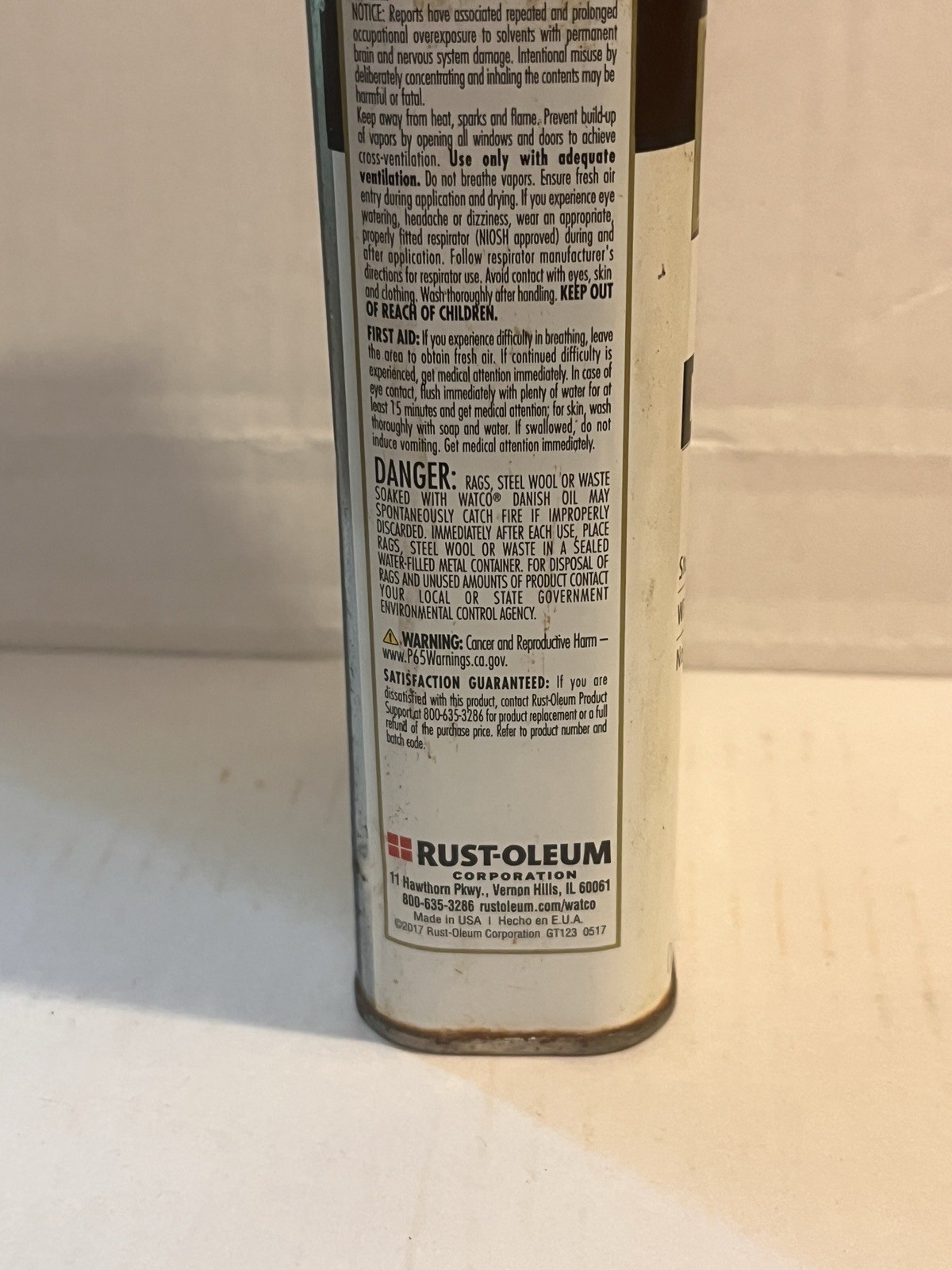 Watco Danish Oil, “Natural” Wood Finish, Pint