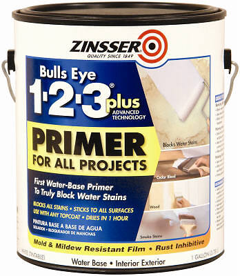 Zinsser 249937 Bulls Eye 1-2-3 Plus Latex Primer, Gallon – Quantity 2