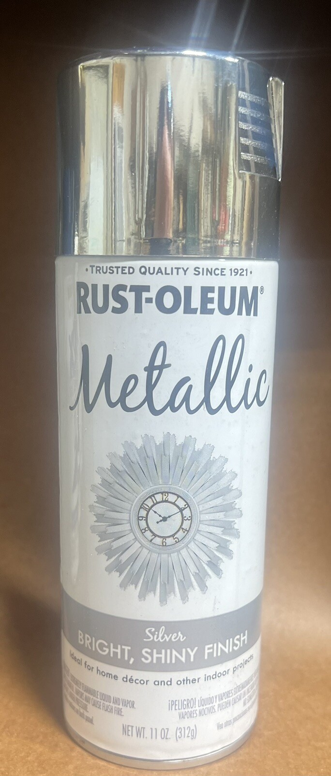 **1 Case** (6 Cans)Rustoleum Silver Metallic Spray Paint Bright ShinyFinish 11oz