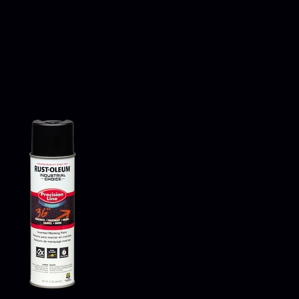 Rust-Oleum 1875838 Precision Line Marking Paint, 20 Oz, Black, Water -Based