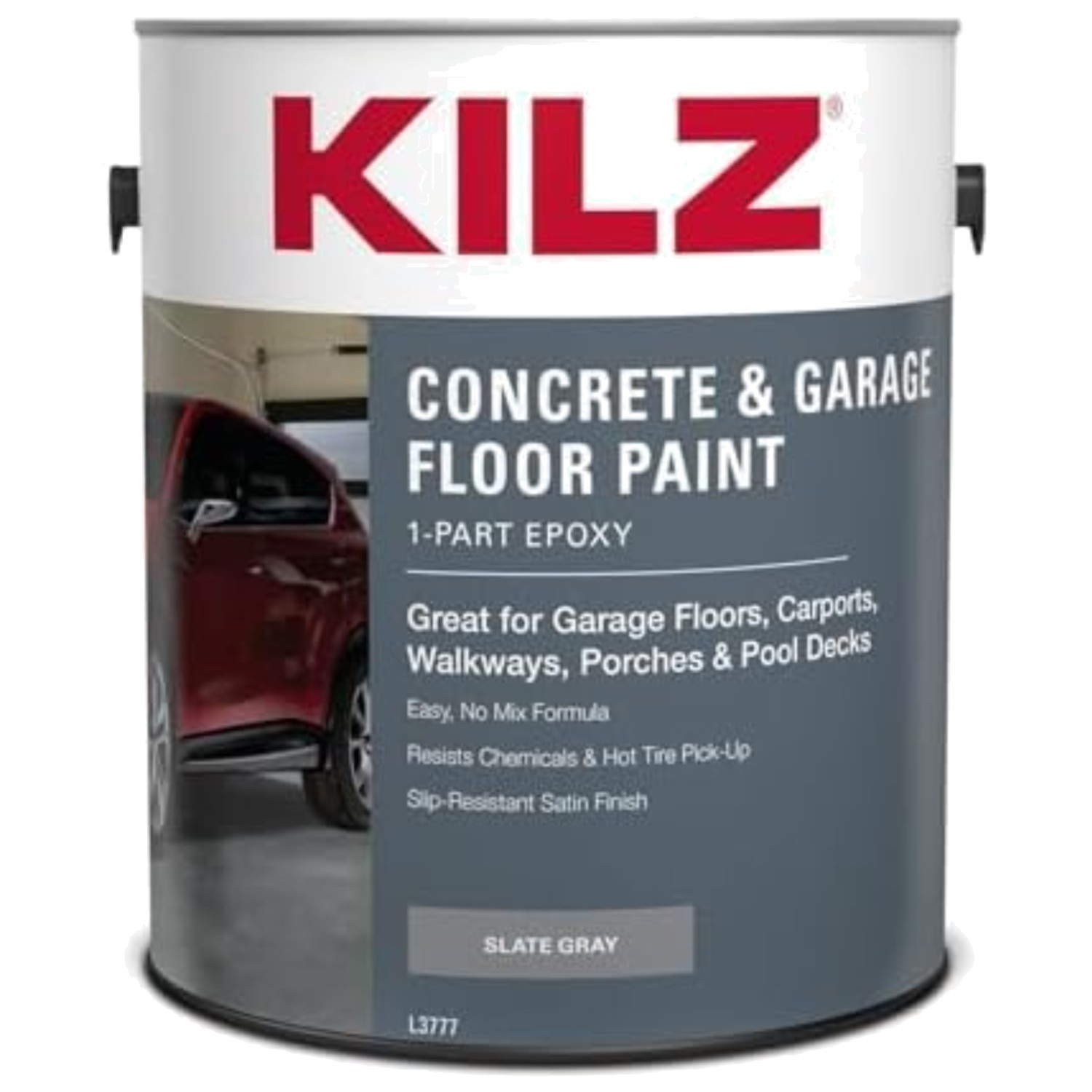 Exterior/Interior Garage Floor Paint – Satin Finish