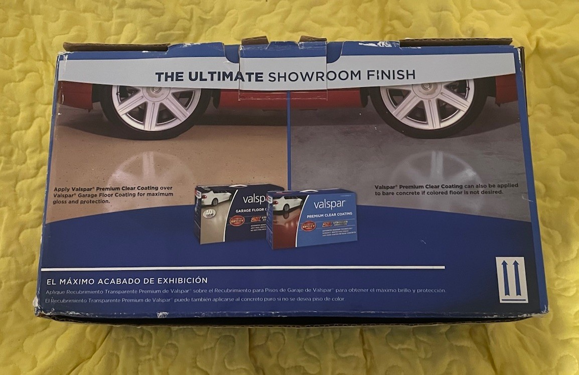 Valspar 81052 Premium Clear Coating Kit 1 Car Garage New Open Box Incomplete
