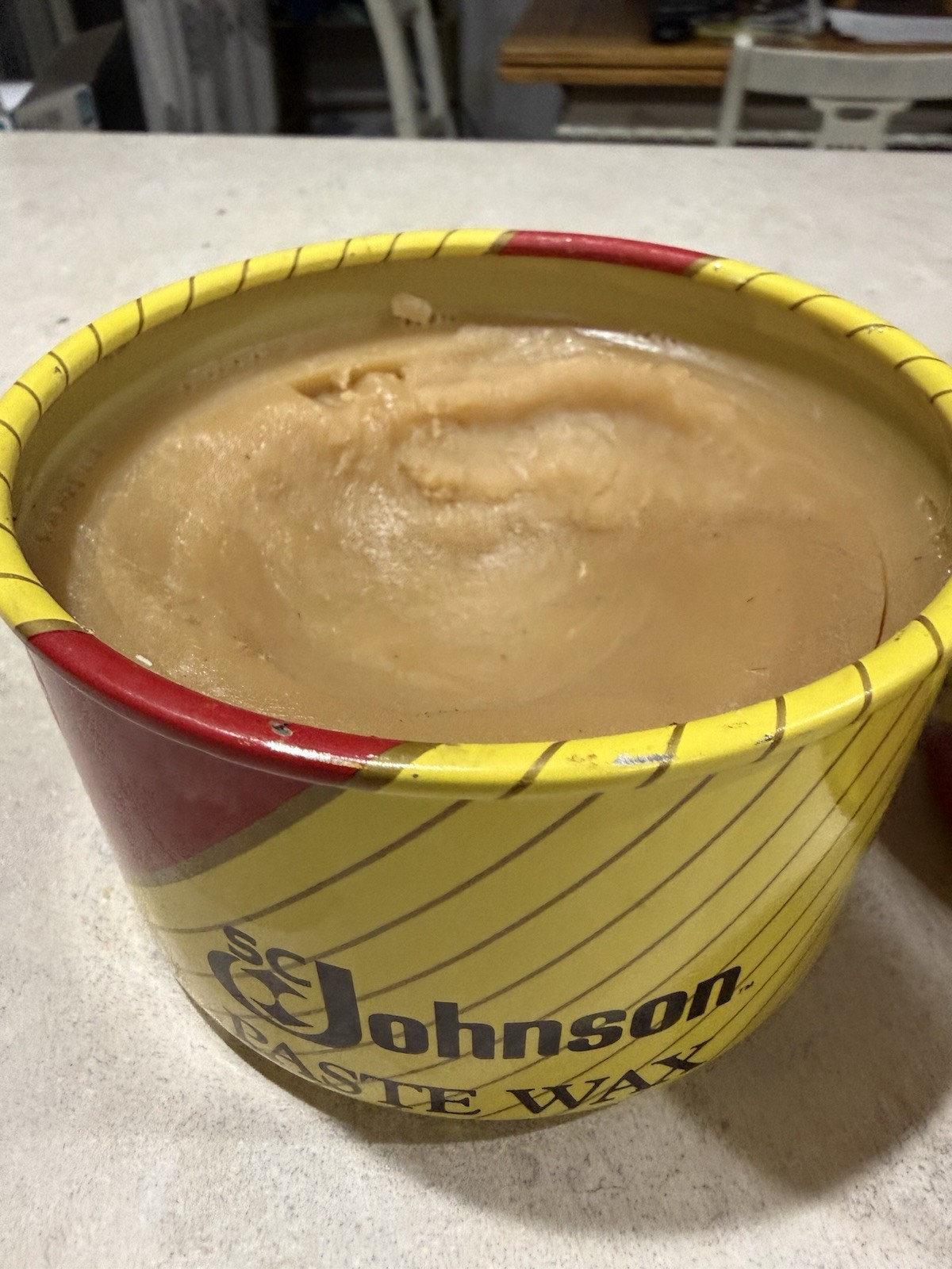 2 JOHNSON PASTE WAX 1lb Cans 1988 Vintage Discontinued 75% & 60% Full