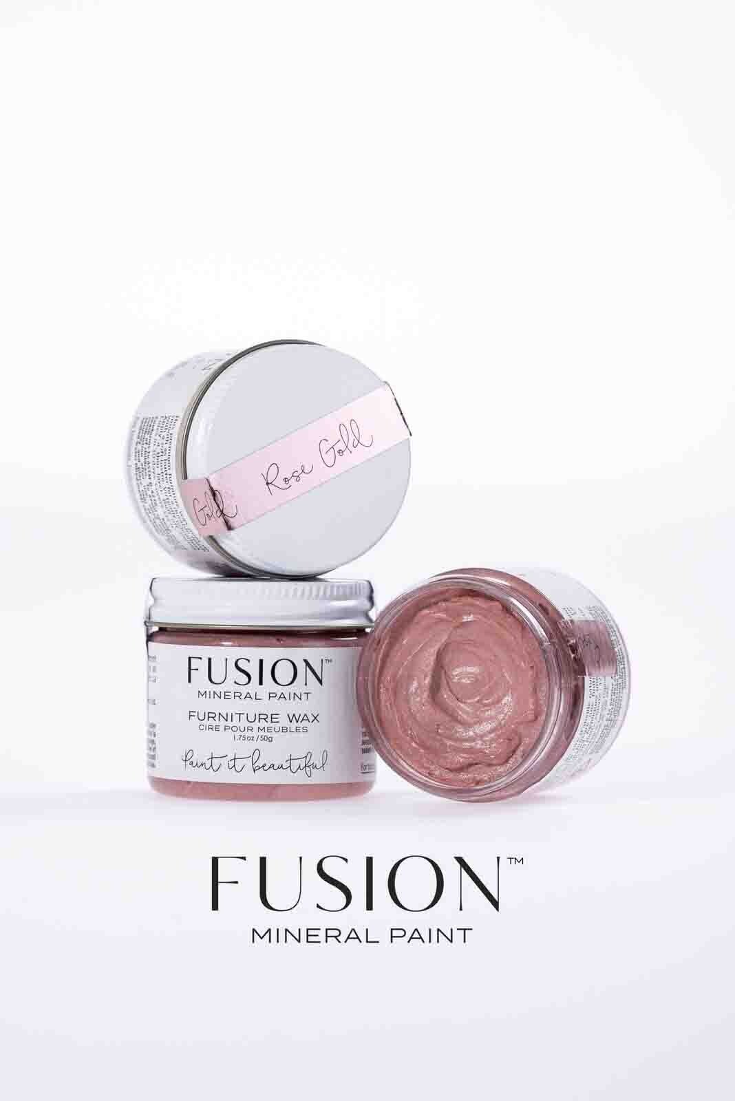 Fusion Mineral Paints – Finishing Products – Furniture Wax 50g – Rose Gold