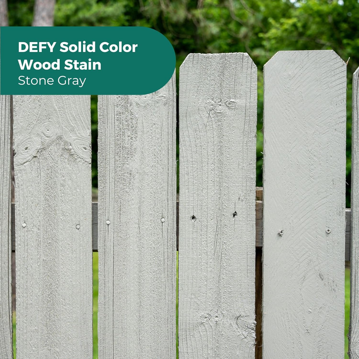 Stone Gray UV Resistant Deck & Fence Stain – 1 Gallon Durable Finish