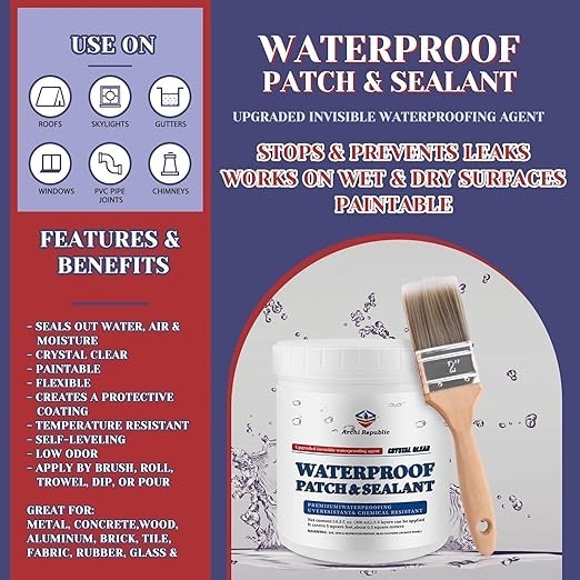 Archi Republic Clear Waterproofer – Highly Effective Waterproofing Coating That